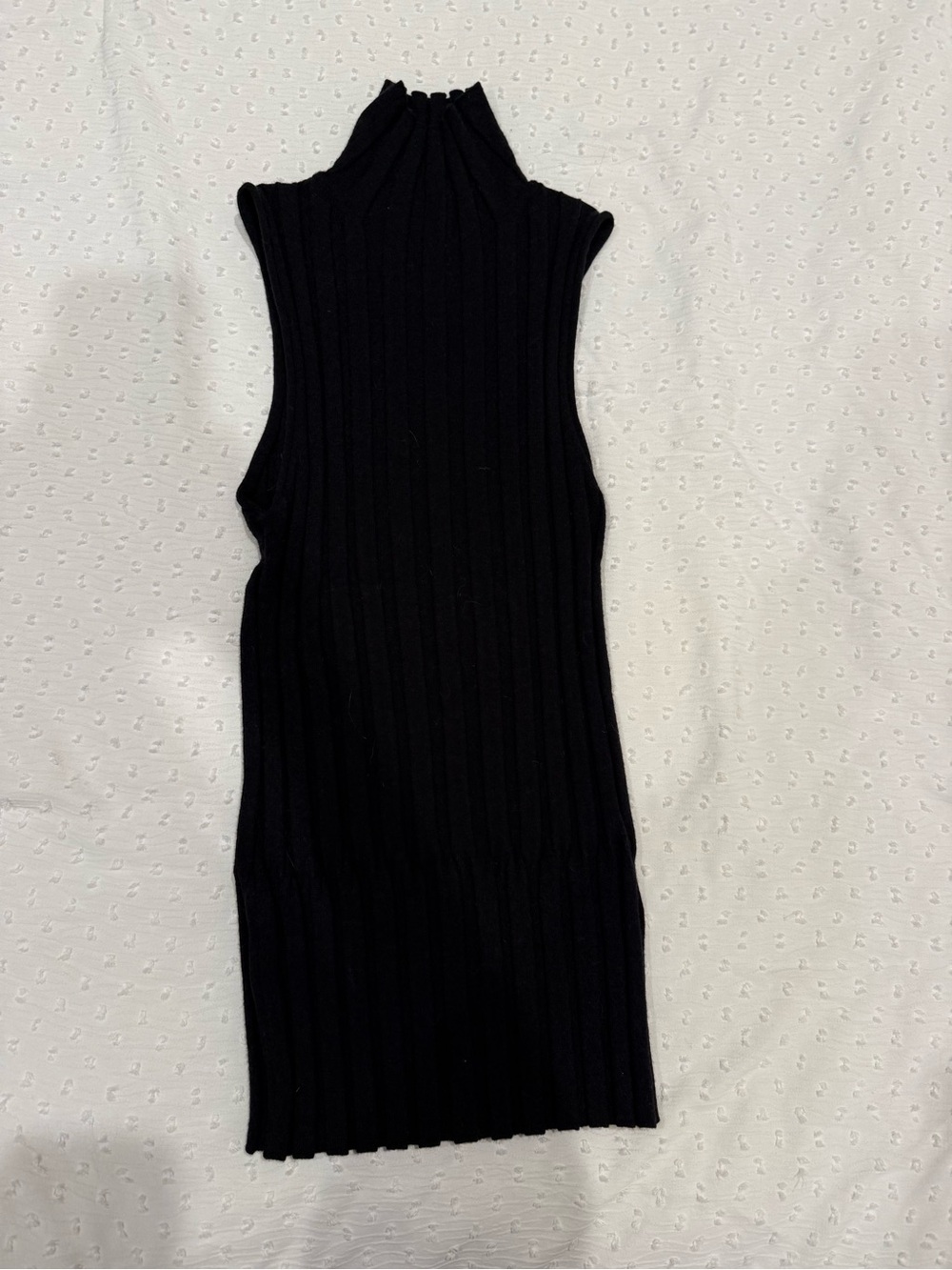 J. Crew Black Ribbed Knit Shell - Picture 2 of 2